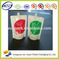 spout pouch for fruit juice clear printed juice pouch with spout disposable juice pouch